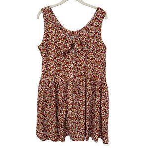 Rampage 90s Y2K Ditsy Floral Mini Dress Size L? Fairy Grunge Fall Cottagecore